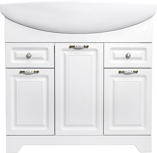 Stella Polare Мебель для ванной Кармела 85 Элеганс ольха белая – фотография-4